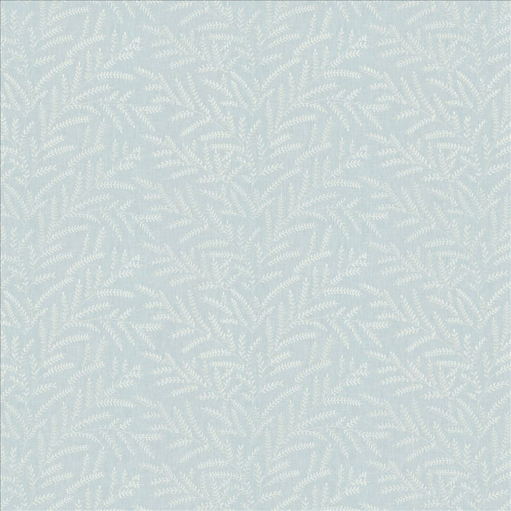 Rowan Leaf Skylight by Kasmir Designer Fabric See sample 52% Cotton
48% Polyester
 INDIA 30,000 Wyzenbeek Double Rubs </p><p>Repeat: Horizontal: 12 7/8 inches and Vertical: 6 2/8 inches 55 - Swanky Fabrics -