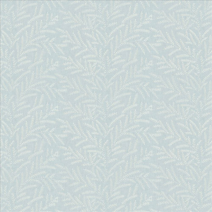 Rowan Leaf Skylight by Kasmir Designer Fabric See sample 52% Cotton
48% Polyester
 INDIA 30,000 Wyzenbeek Double Rubs </p><p>Repeat: Horizontal: 12 7/8 inches and Vertical: 6 2/8 inches 55 - Swanky Fabrics -