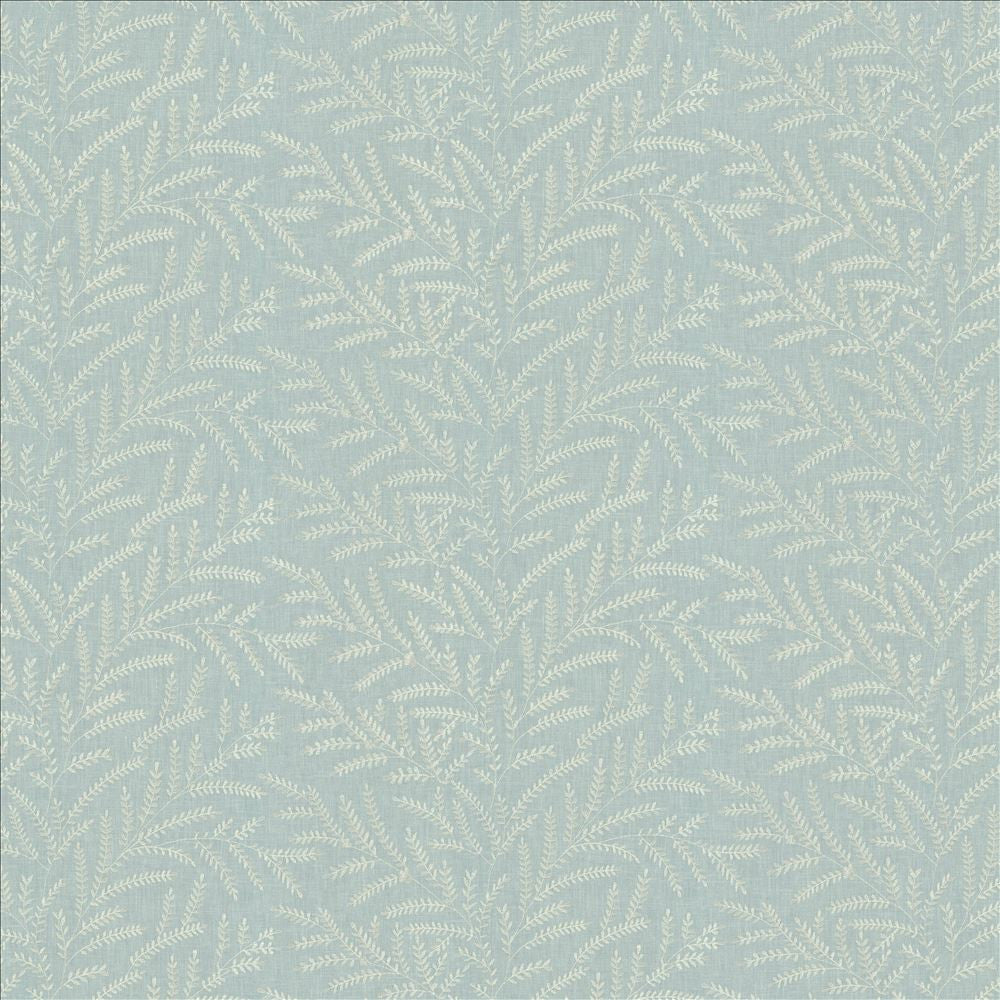 Rowan Leaf Skylight by Kasmir Designer Fabric 5156 52% Cotton 48% Polyester INDIA 30,000 Wyzenbeek Double Rubs Horizontal: 12 7/8 inches and Vertical: 6 2/8 inches 55 - Swanky Fabrics -