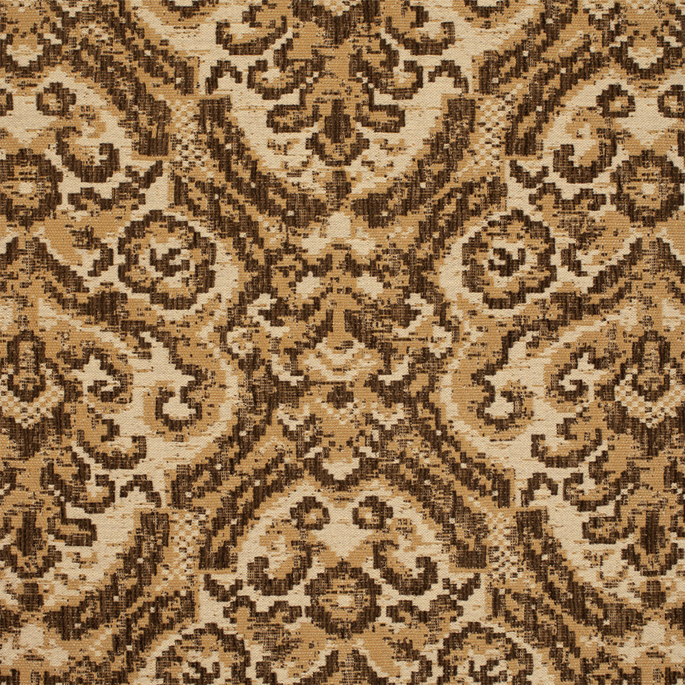 S7025 Nutmeg by Greenhouse Designer Fabric - 66.02% Polyester, 24.88% Cotton, 6.83% Pre-Crcotn, 2.27% Pcr Polyester USA 33000 27.25" H, 20.75" V 54" - Swanky Fabrics -