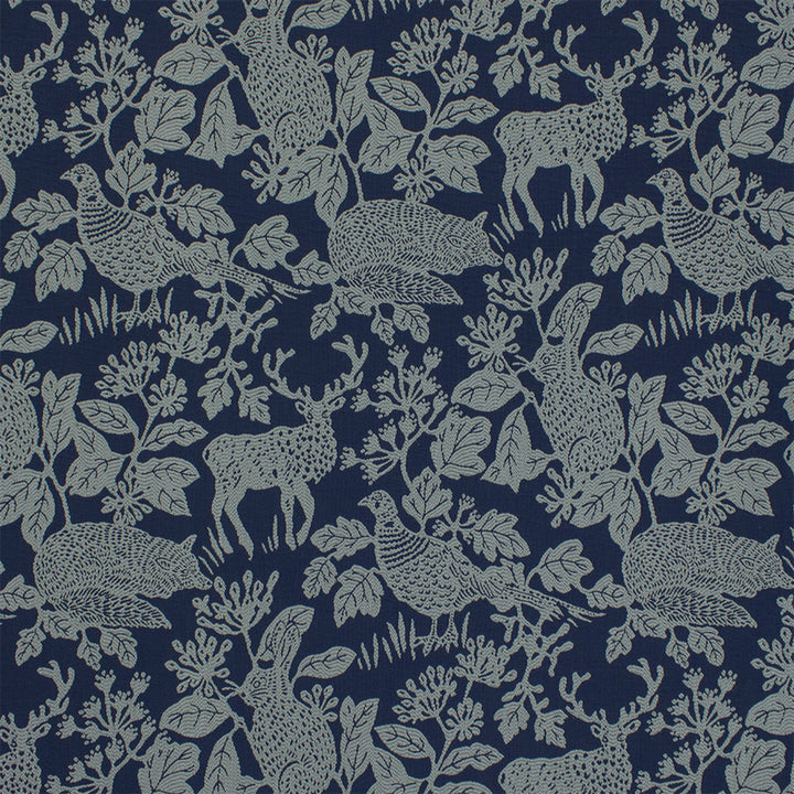 S7076 Indigo by Greenhouse Designer Fabric - 73.88% Cotton, 26.12% Polyester USA 33000 29" H, 26.125" V 57" - Swanky Fabrics -