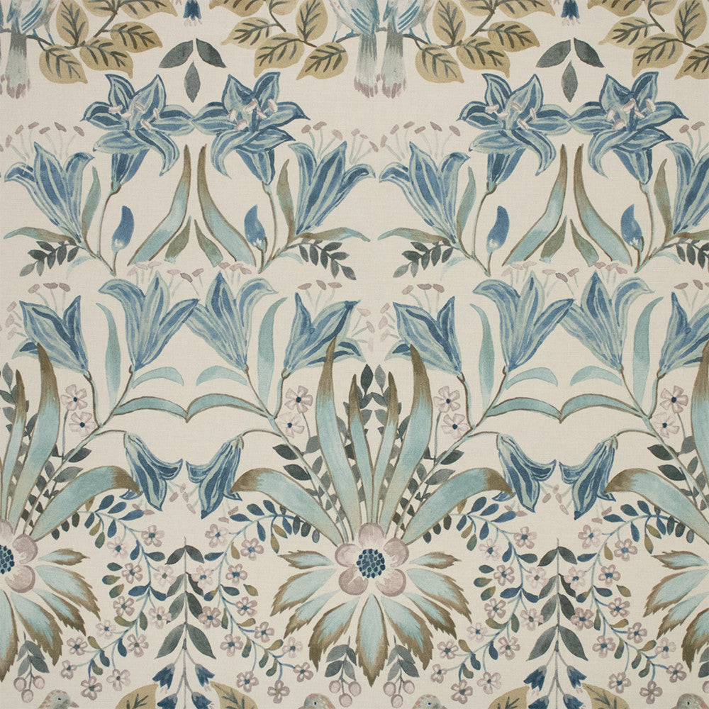 S7157 Chambray by Greenhouse Designer Fabric - 55% Linen, 45% Cotton Spain 51000 13.5" H, 27" V 54" - Swanky Fabrics -