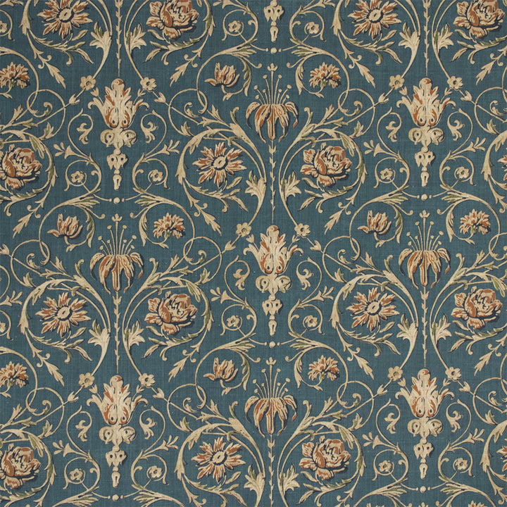 S7173 Pavone by Greenhouse Designer Fabric - 97% Cotton, 3% Linen Pakistan 20000 13.3" H, 13.5" V 58" - Swanky Fabrics -