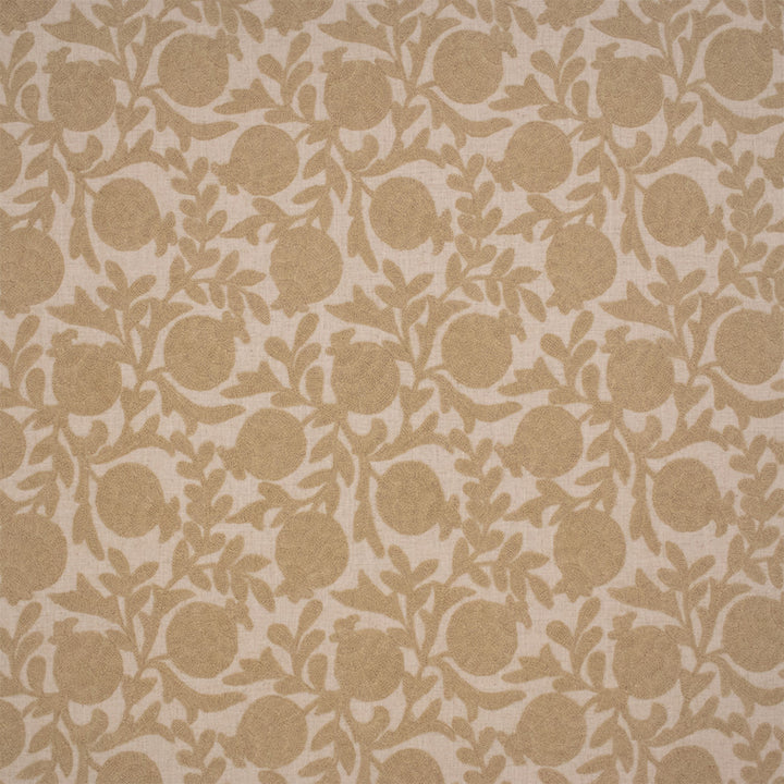 S7186 Flax by Greenhouse Designer Fabric - 70% Viscose, 30% Linen (Embroidery: 60% Polyester, 25% Cotton, 15% Linen) India 9000 9" H, 9.25" V 54" - Swanky Fabrics -