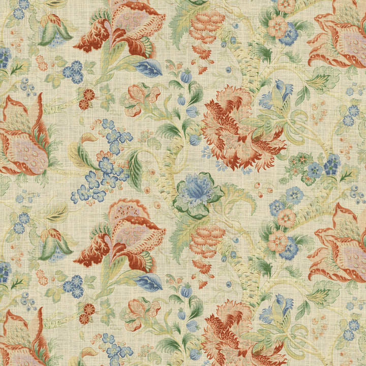 S7190 Salmon by Greenhouse Designer Fabric - 100% Cotton China 15000 27" H, 18" V 54" - Swanky Fabrics -