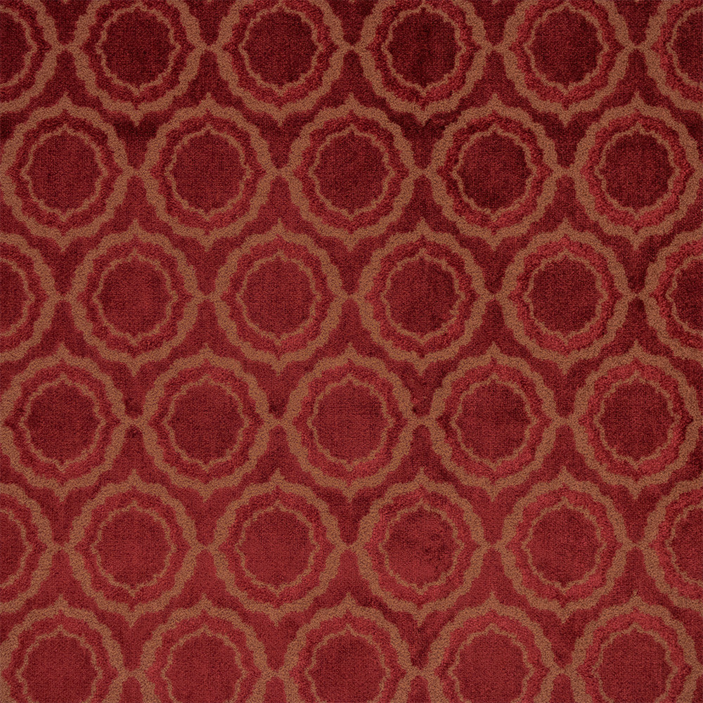 S7207 Cranberry by Greenhouse Designer Fabric - 62% Polyester, 38% Rayon Indonesia 90000 5.5" H, 3.25" V 54" - Swanky Fabrics -