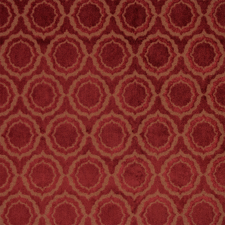 S7207 Cranberry by Greenhouse Designer Fabric - 62% Polyester, 38% Rayon Indonesia 90000 5.5" H, 3.25" V 54" - Swanky Fabrics -
