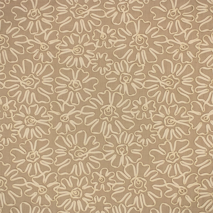 S7269 Linen by Greenhouse Designer Fabric - 85% Polyester, 15% Linen (Embroidery: 100% Cotton) India 9000 18" H, 18.25" V 54" - Swanky Fabrics -