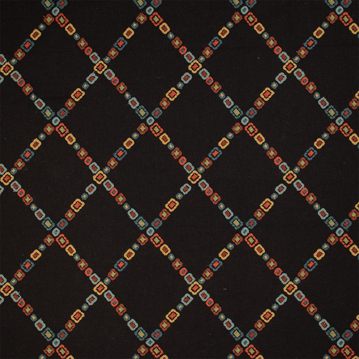S7287 Canyon by Greenhouse Designer Fabric - 100% Cotton (Embroidery: 100% Polyester) India 9000 6.5" H, 7.5" V 52" - Swanky Fabrics -