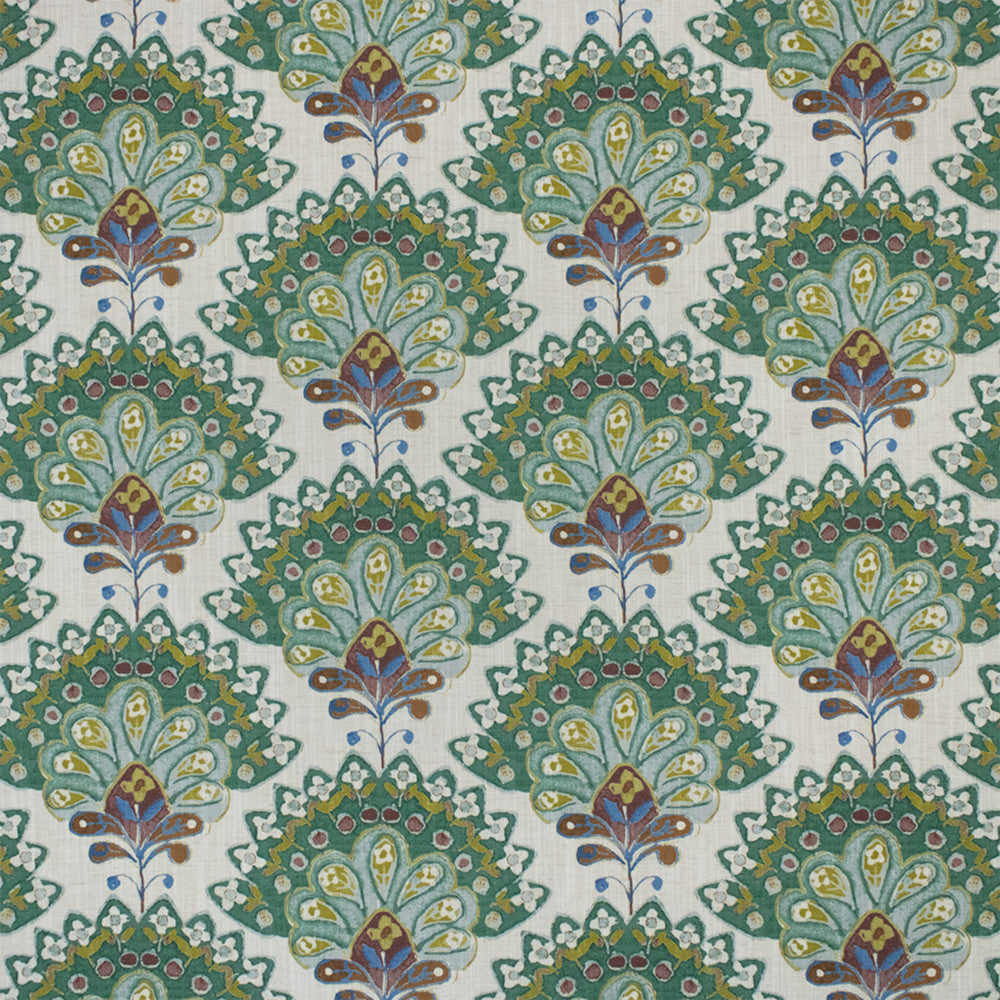 S7302 Pesto by Greenhouse Designer Fabric - 96% Polyester, 4% Linen India 50000 13.62" H, 8.25" V 54" - Swanky Fabrics -