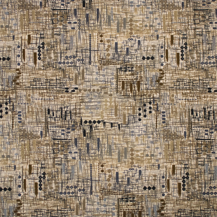 S7311 Cafe by Greenhouse Designer Fabric - 100% Cotton (Embroidery: 80% Polyester, 20% Rayon) India 9000 16.75" H, 15.25" V 52" - Swanky Fabrics -