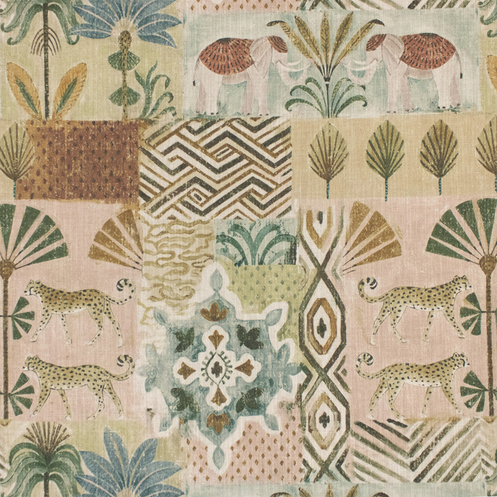 S7319 Desert by Greenhouse Designer Fabric - 88% Polyester, 12% Linen India 25000 27" H, 27" V 54" - Swanky Fabrics -