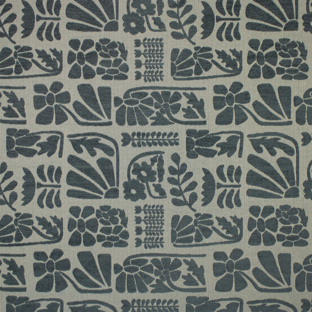 S7334 Ocean by Greenhouse Designer Fabric - 63.57% Rayon, 18.34% Polyester, 13.57% Pre-Crcotn, 4.52% Pcr Polyester USA 33000 14.5" H, 13.875" V 56" - Swanky Fabrics -