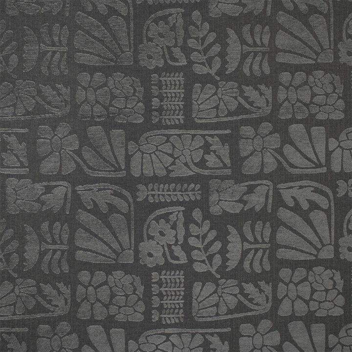 S7339 Charcoal by Greenhouse Designer Fabric - 63.57% Rayon, 18.34% Polyester, 13.57% Pre-Crcotn, 4.52% Pcr Polyester USA 33000 14.5" H, 13.875" V 56" - Swanky Fabrics -