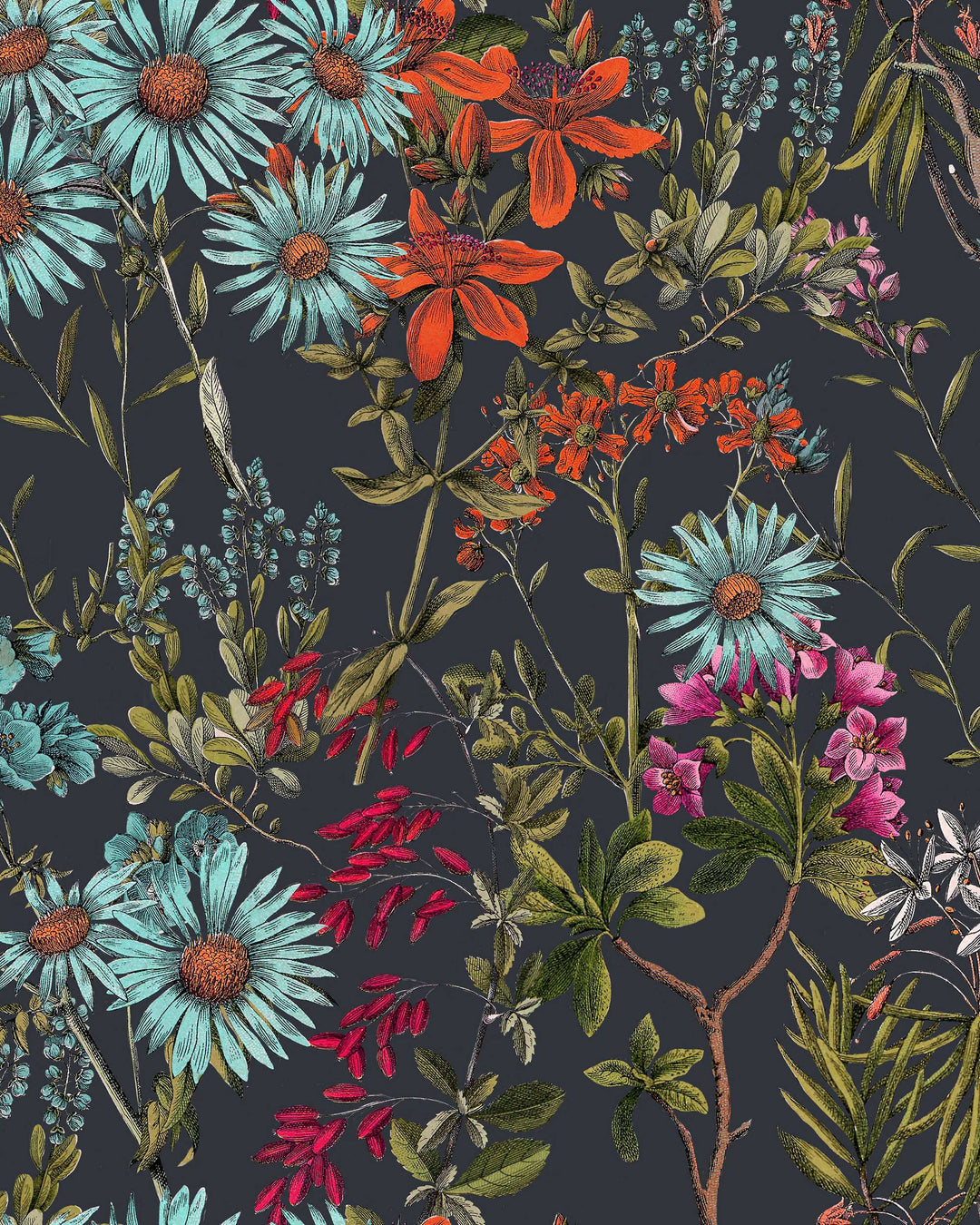 Summerish Charcoal wallpaper by Mind the Gap (WP20309), swatch
