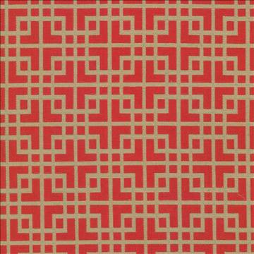 Sakura Fret Firecracker by Kasmir Designer Fabric 5070 70% Cotton 30% Polyester CHINA 16,000 Wyzenbeek Double Rubs H: 2 6/8 inches, V: 3 1/8 inches 54 - 55 - Swanky Fabrics - Kasmir