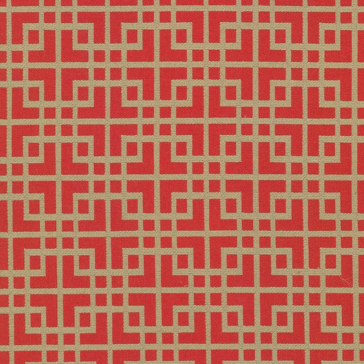 Sakura Fret Firecracker by Kasmir Designer Fabric See sample 70% Cotton
30% Polyester
 CHINA 16,000 Wyzenbeek Double Rubs </p><p>Repeat: Horizontal: 2 6/8 inches and Vertical: 3 1/8 inches 54 - Swanky Fabrics -