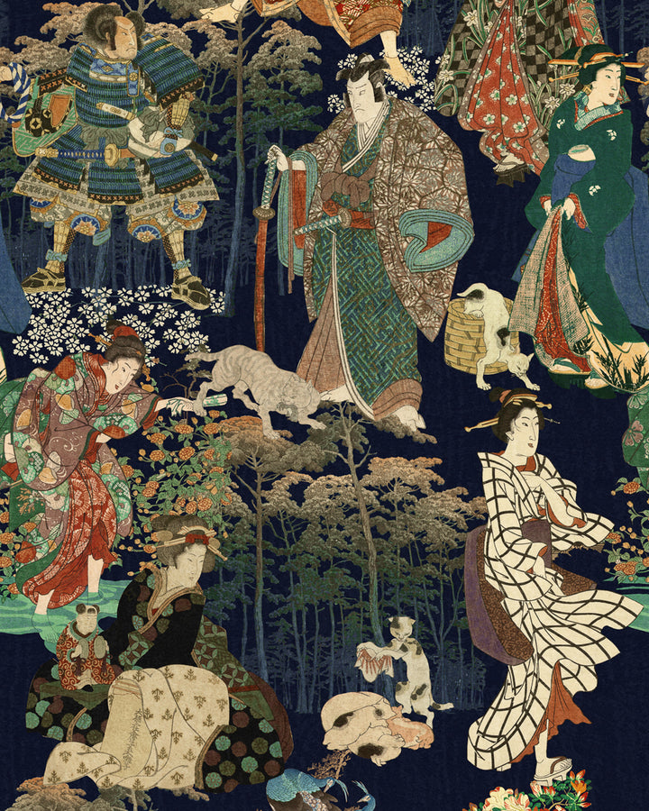 Samurai And Geisha wallpaper by Mind the Gap (WP20653), swatch