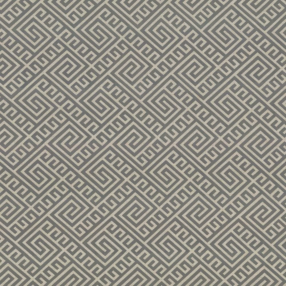 Sancai Fret Grey  by Kasmir Designer Fabric 5067 66% Cotton
14% Acrylic
11% Nylon
9% Rayon
 USA 15,000 Wyzenbeek Double Rubs Horizontal: 7 4/8 inches and Vertical: 8 6/8 inches 54  - Swanky Fabrics -