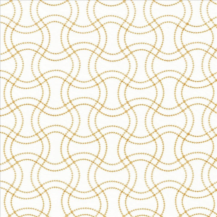 Sawtooth Butterscotch  by Kasmir Designer Fabric 5108 100% Polyester
 TURKEY Not Tested Horizontal: 6 2/8 inches and Vertical: 6 2/8 inches 109  - Swanky Fabrics -