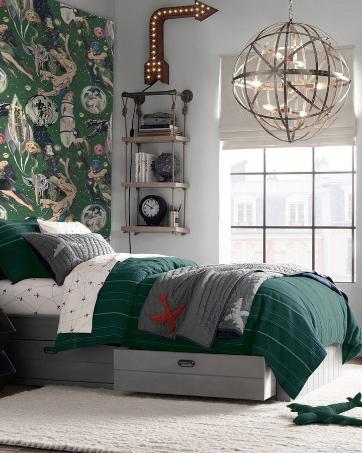 Sci-Fi Comics Premium Wallpaper by Mind the Gap Designer Wallpaper WALLPAPER DESIGNER COLLECTION Non-woven Made in Europe Paste the wall 3 rolls x 20.5 x 3.25 yards - Swanky Fabrics -