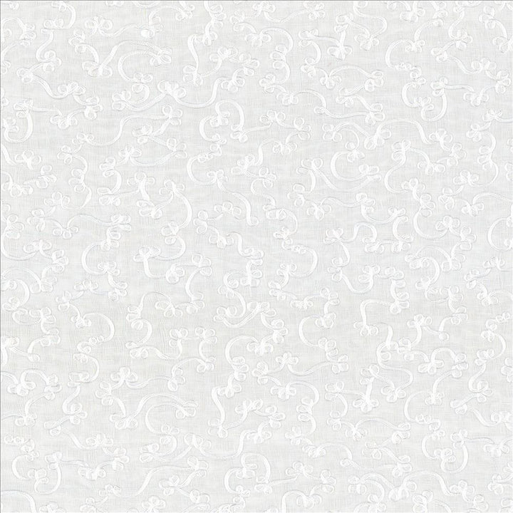 Scroll Down Snow by Kasmir Designer Fabric 1443 100% Linen
Embroidery
100% Nylon
 CHINA </p><p>Repeat: Horizontal: 16 4/8 inches and Vertical: 12 inches 52 - Swanky Fabrics -