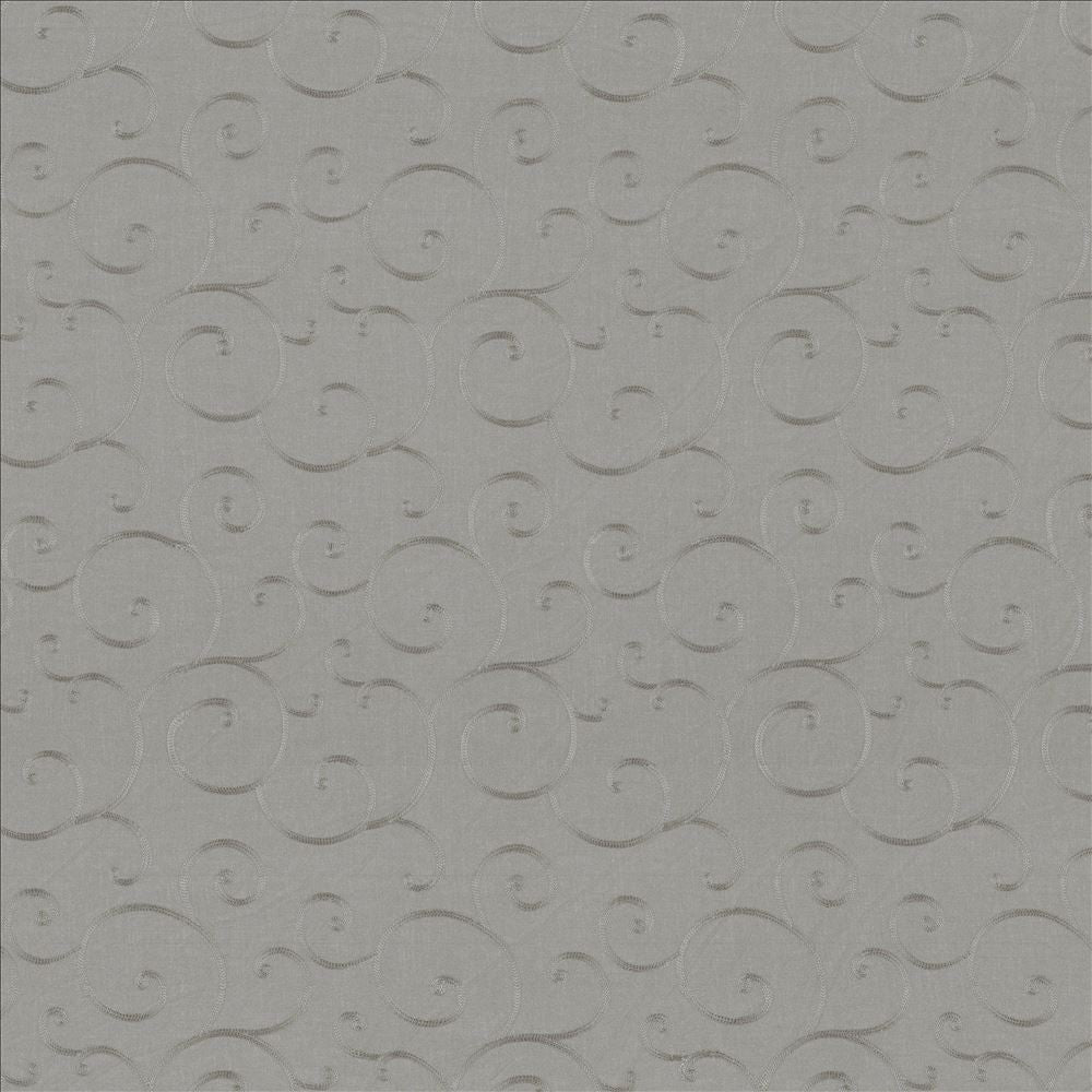 Scrolltop Silver by Kasmir Designer Fabric See sample 100% Polyester
Embroidery
100% Polyester
 CHINA Not Tested </p><p>Repeat: Horizontal: 9 4/8 inches and Vertical: 11 6/8 inches 45 - Swanky Fabrics -
