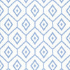 BARI IKAT Blue T64138 by Thibaut Designer Wallpaper