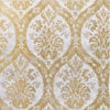 CORDOBA DAMASK Metallic Gold and Silver T8665 by Thibaut Designer Wallpaper
