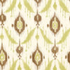 ISLAND IKAT Brown and Green T9166 by Thibaut Designer Wallpaper
