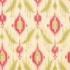 ISLAND IKAT Pink and Green T9168 by Thibaut Designer Wallpaper
