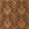JULIE DAMASK Brown T4767 by Thibaut Designer Wallpaper