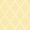 LONDON TRELLIS Yellow T4741 by Thibaut Designer Wallpaper