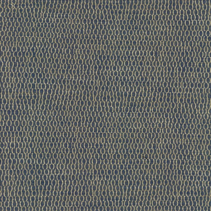 Sequence Denim by Kasmir Designer Fabric See sample 38% Polyester
28% Acrylic
22% Rayon
12% Recycled Cotton
 USA 30,000 Wyzenbeek Double Rubs </p><p>Repeat: Horizontal: 6 6/8 inches and Vertical: 7 2/8 inches 54 - Swanky Fabrics -