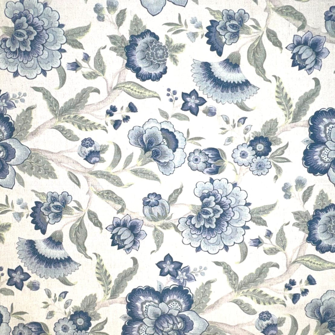 Sezincote Floribunda Aquamarine by Europatex Designer Fabric