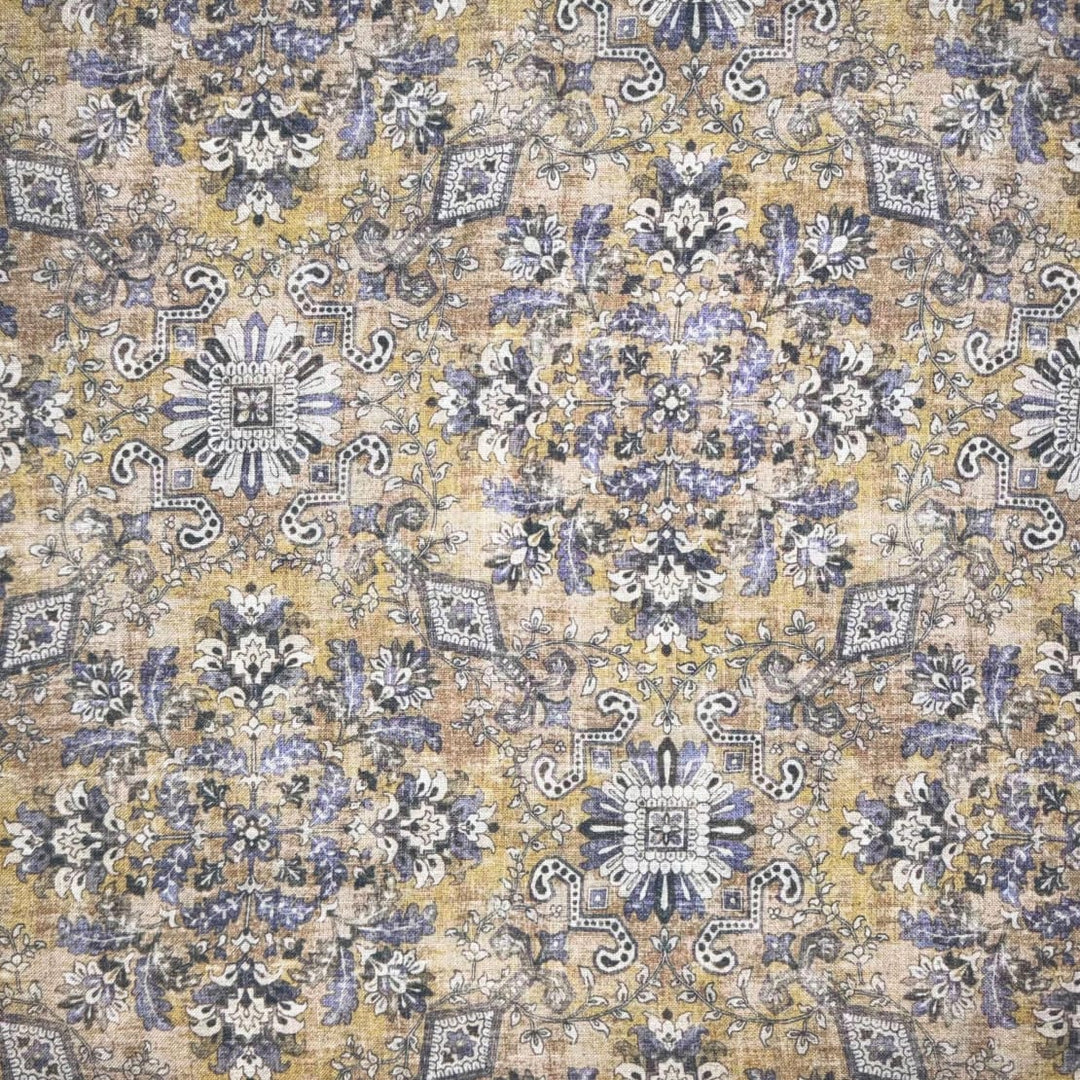 Sezincote Parsa Ochre by Europatex Designer Fabric