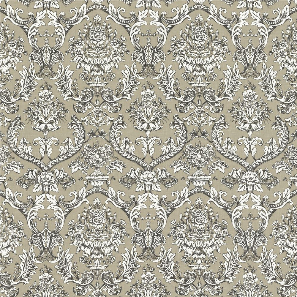Shallows Grey by Kasmir Designer Fabric See sample 92% Ramie
8% Cotton
 FRANCE 10,000 Martindale Cycles </p><p>Repeat: Horizontal: 13 6/8 inches and Vertical: 24 6/8 inches 59 - Swanky Fabrics -