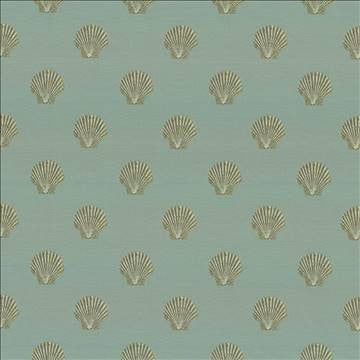 Shell Pointe Sea by Kasmir Designer Fabric 1441 100% Polyester CHINA 60,000 Wyzenbeek Double Rubs H: 7 4/8 inches, V: 7 5/8 inches 56 - Swanky Fabrics - Kasmir