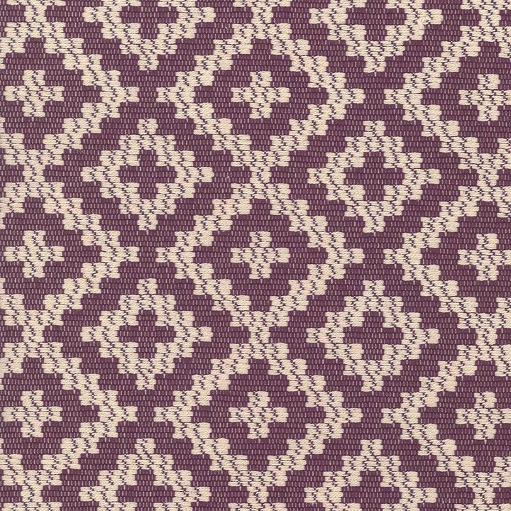 Sibley Diamond Plum by Kasmir Designer Fabric 1440 100% Cotton CHINA 9,000 Wyzenbeek Double Rubs Horizontal: 4 6/8 inches and Vertical: 3 2/8 inches 55 - 57 - Swanky Fabrics -