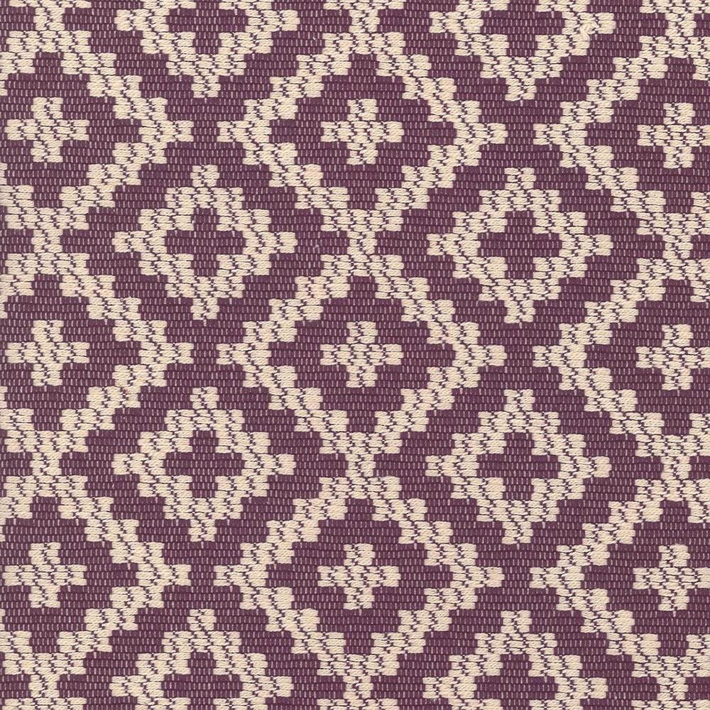 Sibley Diamond Plum by Kasmir Designer Fabric 1440 100% Cotton
 CHINA 9,000 Wyzenbeek Double Rubs </p><p>Repeat: Horizontal: 4 6/8 inches and Vertical: 3 2/8 inches 55 - Swanky Fabrics -