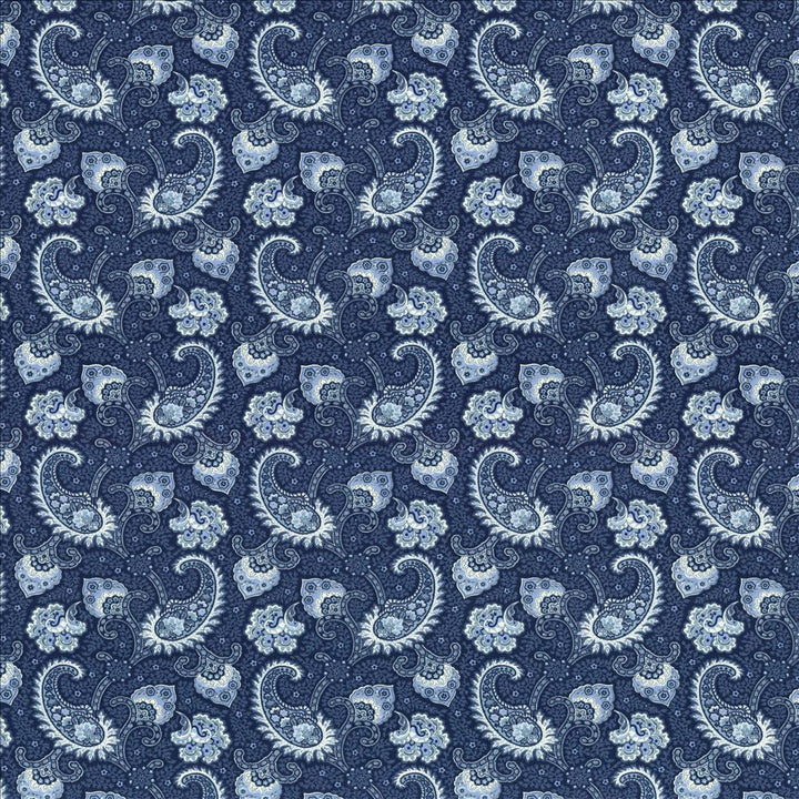 Sigourney Indigo by Kasmir Designer Fabric 5081 100% Cotton
 USA 15,000 Wyzenbeek Double Rubs </p><p>Repeat: Horizontal: 9 inches and Vertical: 9 inches 54 - Swanky Fabrics -