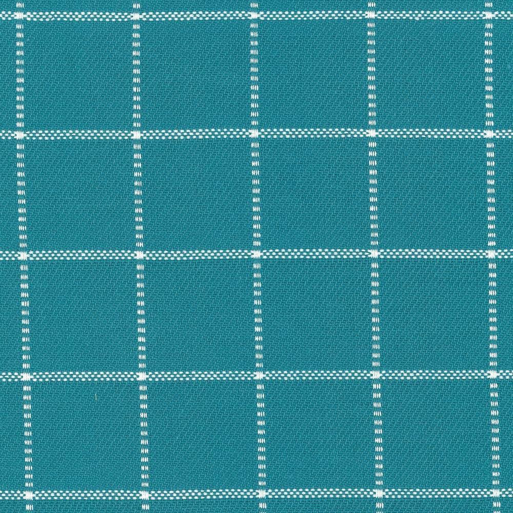 Skylar Check Ocean  by Kasmir Designer Fabric 5073 100% Cotton
 INDIA 9,000 Wyzenbeek Double Rubs Horizontal: 2 2/8 inches and Vertical: 2 2/8 inches 54  - Swanky Fabrics -