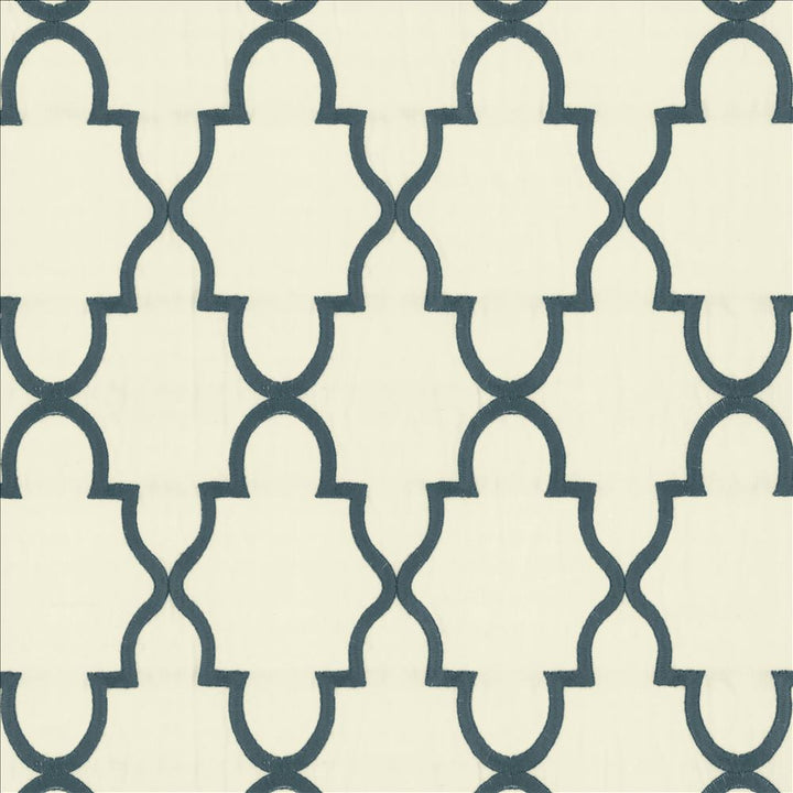 Solace Blue by Kasmir Designer Fabric See sample 100% Cotton
 INDIA 22,000 Martindale Cycles </p><p>Repeat: Horizontal: 5 2/8 inches and Vertical: 7 4/8 inches 54 - Swanky Fabrics -