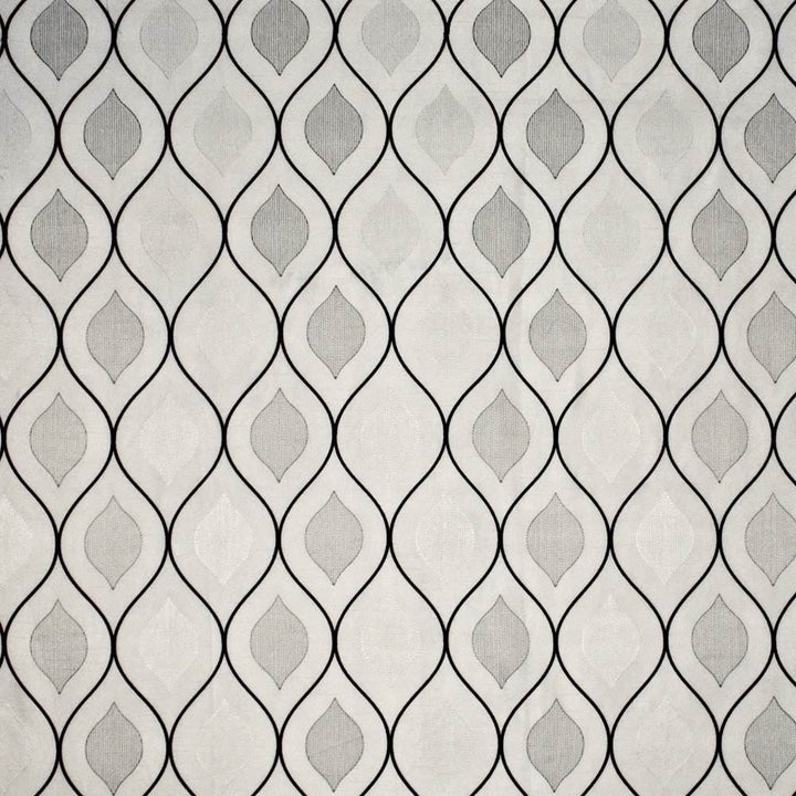 Solana Snow by Kasmir Designer Fabric 1369 100% Polyester INDIA Not Tested Horizontal: 10 2/8 inches and Vertical: 9 2/8 inches 51 - 55 - Swanky Fabrics -