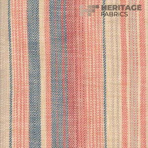 Sonoma Stripe Henna Blue by Roth & Tompkins Designer Fabric