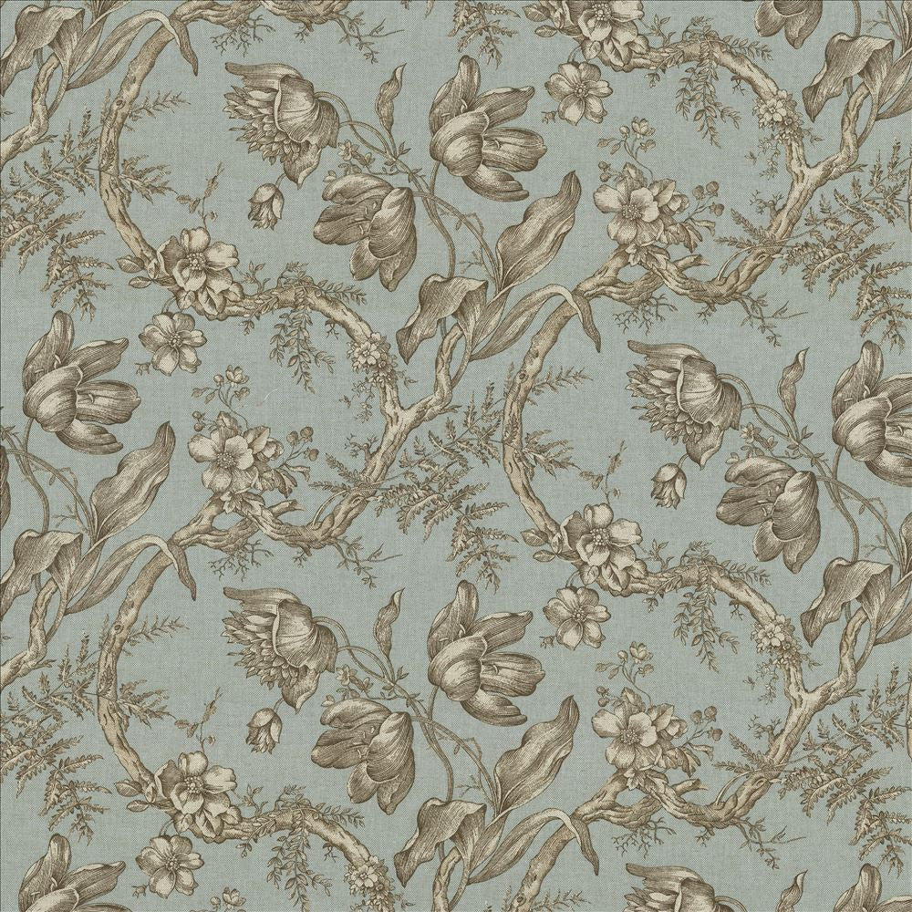 Southwood Aqua by Kasmir Designer Fabric See sample 89% Cotton
11% Rayon
 USA 15,000 Wyzenbeek Double Rubs </p><p>Repeat: Horizontal: 27 inches and Vertical: 18 inches 54 - Swanky Fabrics -