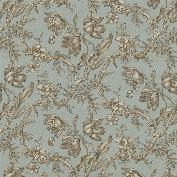 Southwood Aqua by Kasmir Designer Fabric 5082 89% Cotton
11% Rayon
 USA </p><p>Repeat: Horizontal: 27 inches and Vertical: 18 inches 54 - Swanky Fabrics -