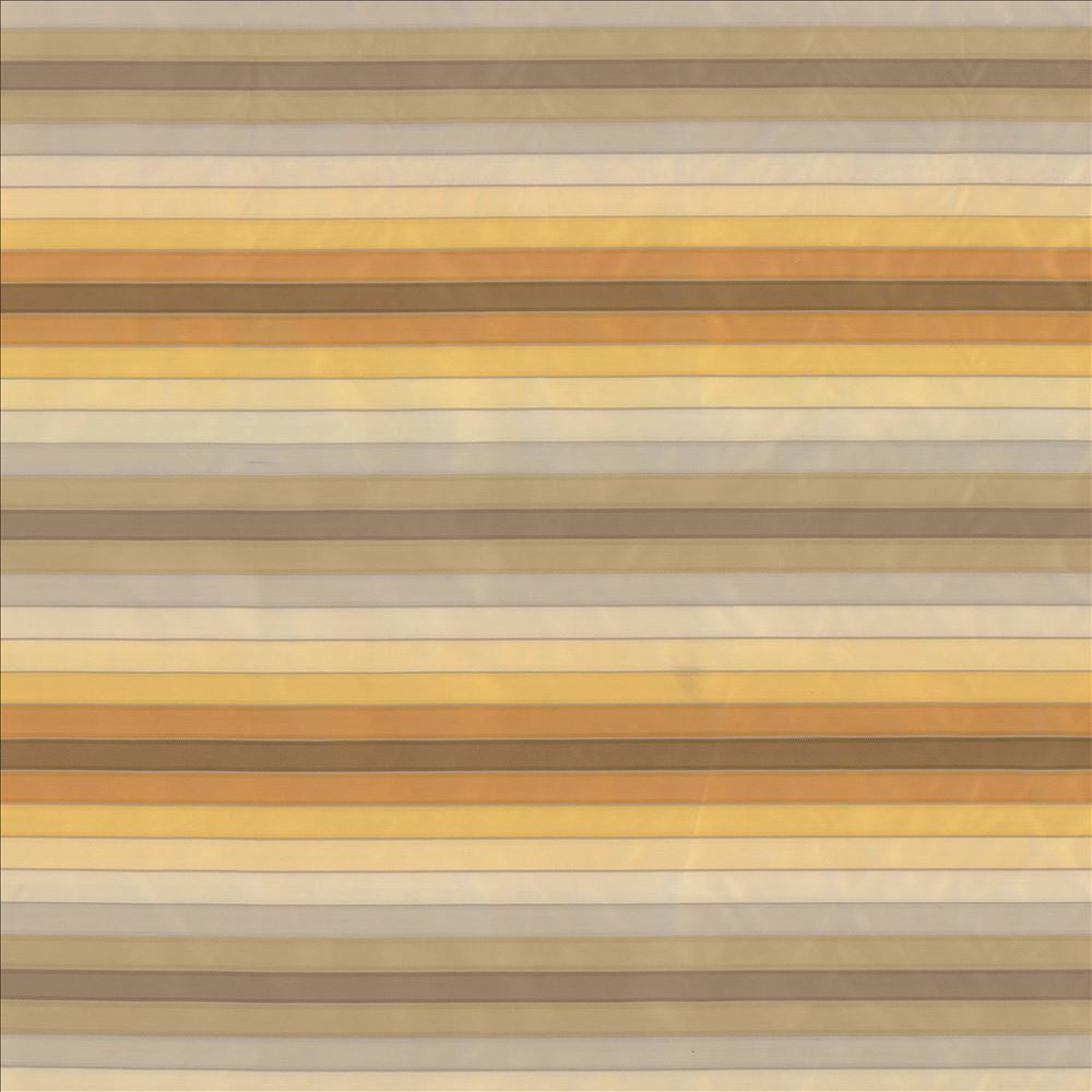 Spectrum Stripe Gold Rush by Kasmir Designer Fabric 1434 100% Polyester USA 18,000 Wyzenbeek Double Rubs Horizontal: 0 Inches and Vertical: 10 2/8 inches 54 - Swanky Fabrics -