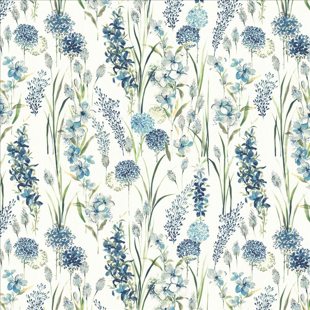 Spice Of Life Blue by Kasmir Designer Fabric 1472 100% Cotton
 INDIA 5,000 Wyzenbeek Double Rubs </p><p>Repeat: Horizontal: 27 3/8 inches and Vertical: 26 4/8 inches 54 - Swanky Fabrics -
