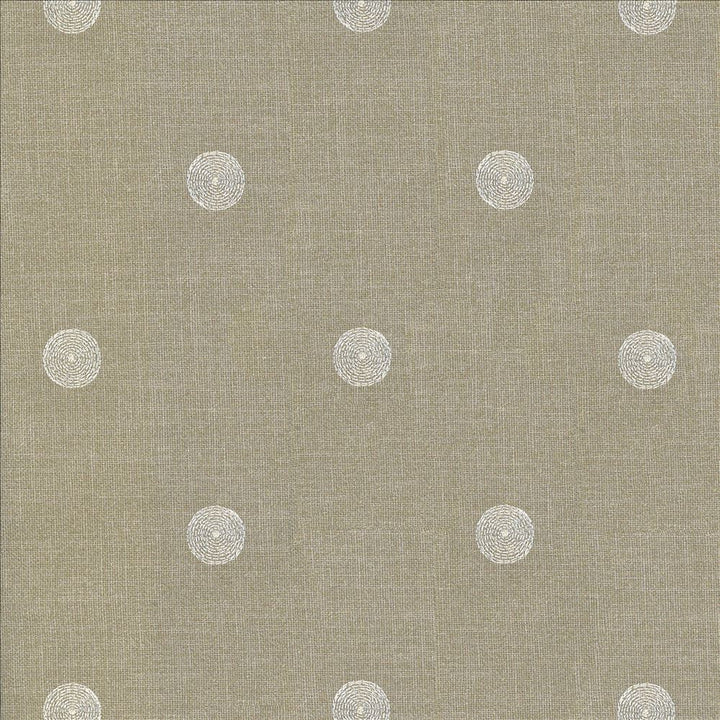Spot The Dots Limestone by Kasmir Designer Fabric See sample 100% Polyester
Embroidery
100% Rayon
 INDIA 30,000 Wyzenbeek Double Rubs </p><p>Repeat: Horizontal: 5 inches and Vertical: 4 2/8 inches 51 - Swanky Fabrics -